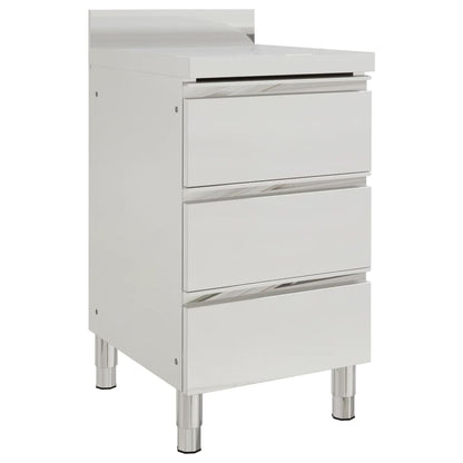 Gewerbe-Küchenschrank mit 3 Schubladen 50x60x96 cm