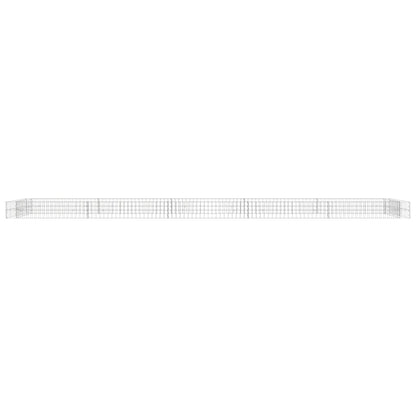 Gabionen-Hochbeet Verzinkter Stahl 500x100x20 cm
