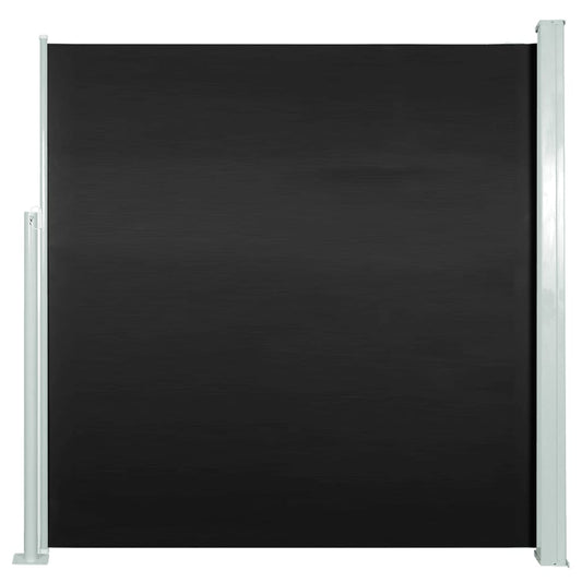 Seitenmarkise Ausziehbar 140x300 cm Schwarz