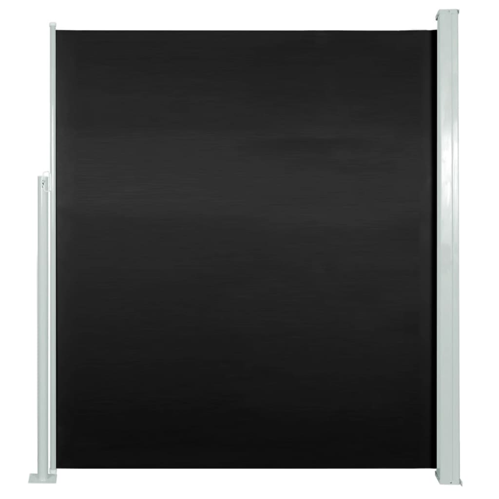 Seitenmarkise Ausziehbar 160x300 cm Schwarz