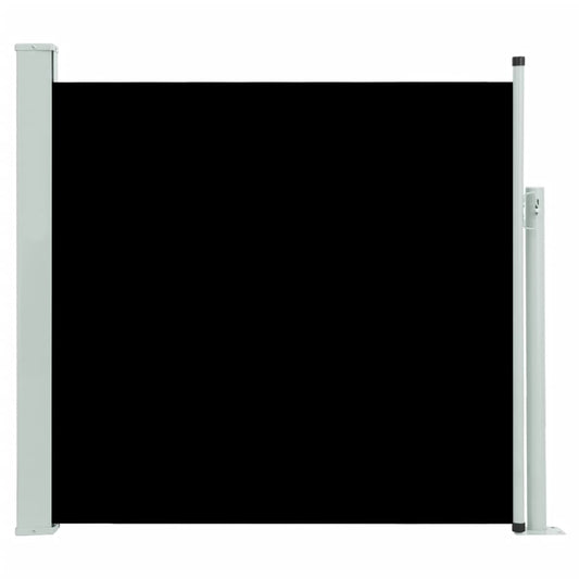 Seitenmarkise Ausziehbar 170x300 cm Schwarz