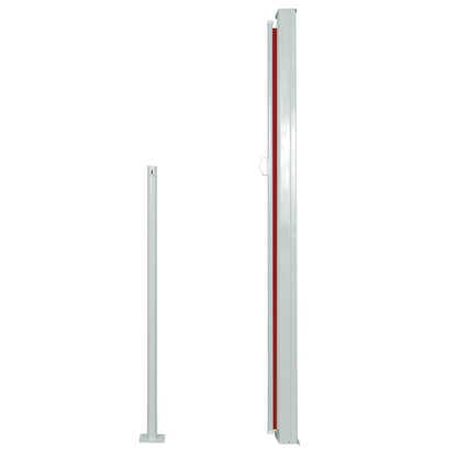 Seitenmarkise Ausziehbar 160x500 cm Rot