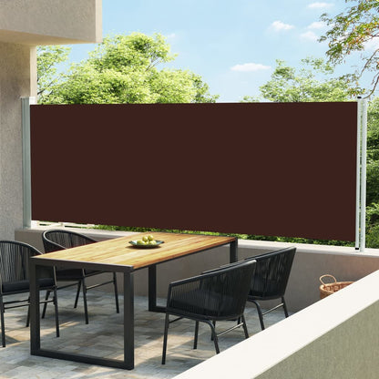 Seitenmarkise Ausziehbar 160x600 cm Braun