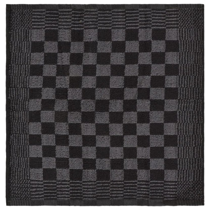 10-tlg. Handtuch-Set Schwarz und Grau Baumwolle