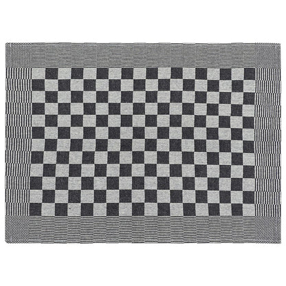 10-tlg. Handtuch-Set Schwarz und Weiß Baumwolle
