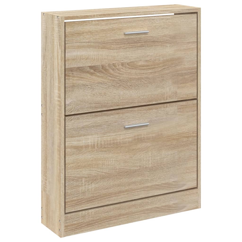 Schuhschrank Eiche 59 x 17 x 81 cm Holzwerkstoff
