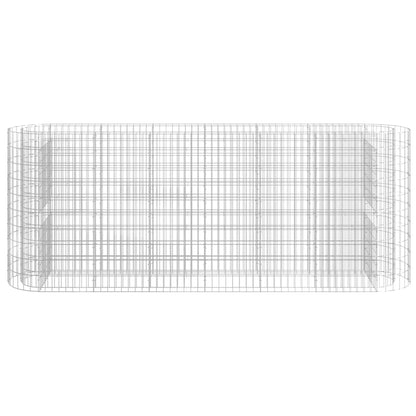 Gabionen-Hochbeet Verzinktes Eisen 260x50x100 cm