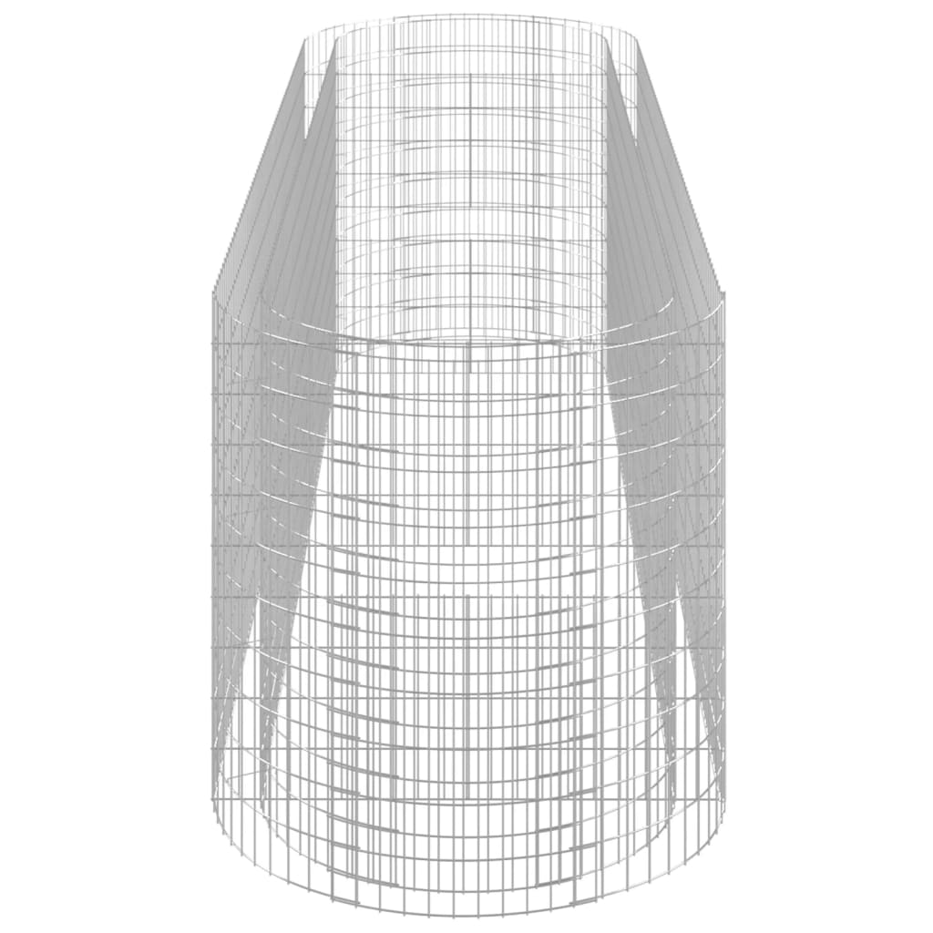 Gabionen-Hochbeet Verzinktes Eisen 400x100x100 cm