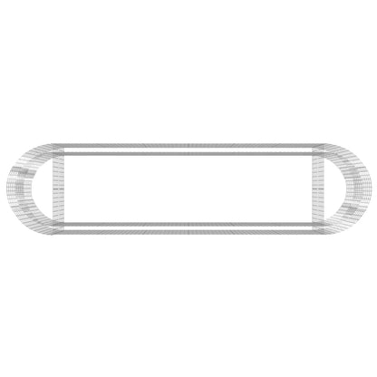 Gabionen-Hochbeet Verzinktes Eisen 400x100x100 cm