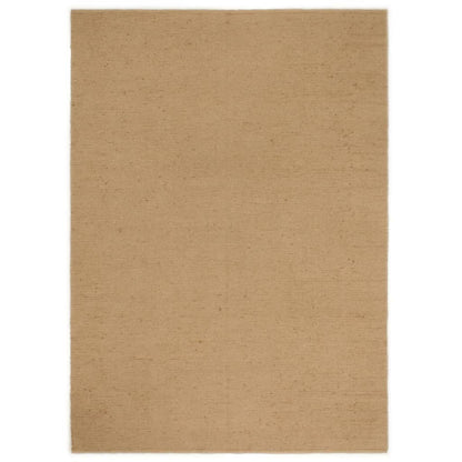 Schlingenteppich Handgefertigt 160x230 cm Jute und Baumwolle