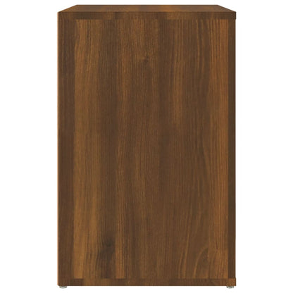 Schuhschrank Braun Eichen-Optik 130x35x54 cm Holzwerkstoff