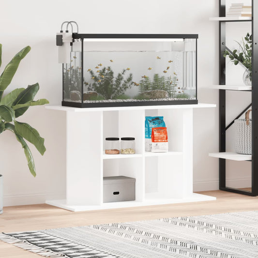 Aquariumständer Weiß 100x40x60 cm Holzwerkstoff
