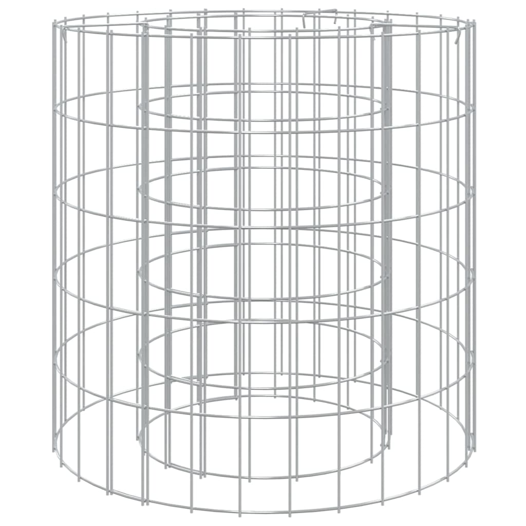 Gabionen-Feuerstelle Ø 50 cm Verzinktes Eisen