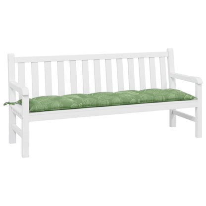 Gartenbank-Auflage Blattmuster 180x50x7 cm Oxford-Gewebe
