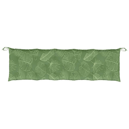Gartenbank-Auflage Blattmuster 180x50x7 cm Oxford-Gewebe