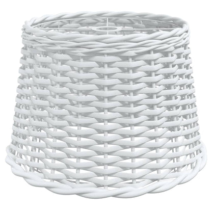 Lampenschirm Weiß Ø40x26 cm Korbweide