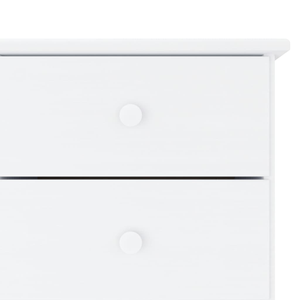 Sideboard ALTA Weiß 112x35x73 cm Massivholz Kiefer