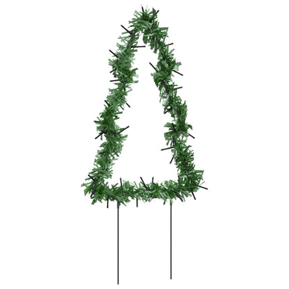 Weihnachtsbäume mit Erdspießen 3 Stk. 50 LEDs 30 cm