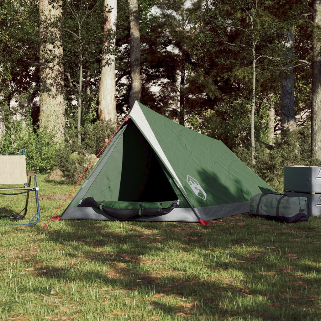 Campingzelt 2 Personen Grün Wasserfest