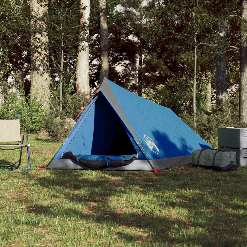 Campingzelt 2 Personen Blau Wasserfest