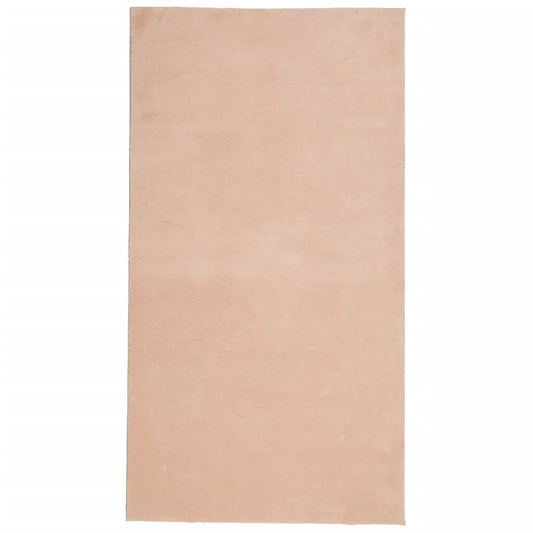 Teppich HUARTE Kurzflor Weich und Waschbar Blassrosa 80x150 cm