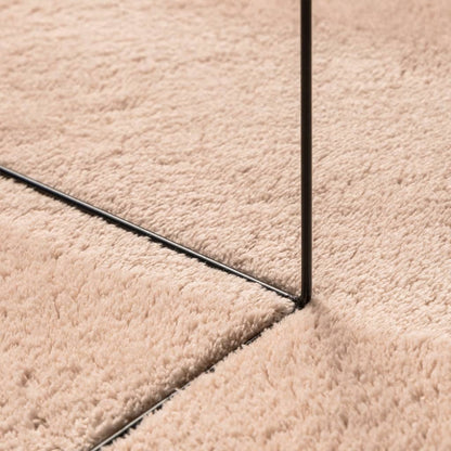 Teppich HUARTE Kurzflor Weich und Waschbar Blassrosa 100x200 cm