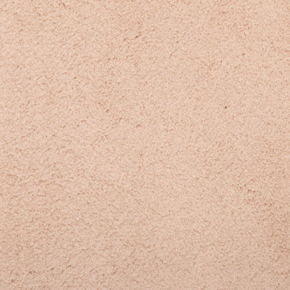 Teppich HUARTE Kurzflor Weich und Waschbar Blassrosa 140x200 cm