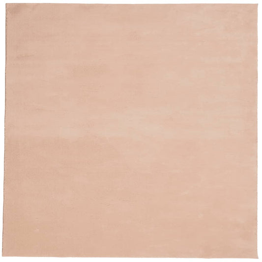 Teppich HUARTE Kurzflor Weich und Waschbar Blassrosa 200x200 cm