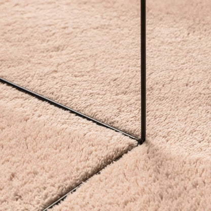 Teppich HUARTE Kurzflor Weich und Waschbar Blassrosa 200x200 cm