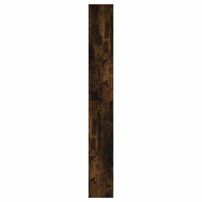 Schuhschrank Räuchereiche 60x21x163,5 cm Holzwerkstoff